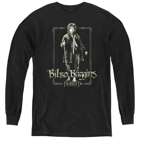 The Hobbit - Bilbo Stare - Youth Long Sleeve Shirt - X-Large