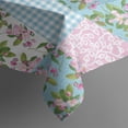 thumbnail image 3 of Pioneer Flower Floral Print Pattern Rectangle Tablecloth 60"x120",Waterproof Polyester Rectangle Table Cloth, Wipeable Spillproof Polyester Tablecloth for Dining, Camping, Indoor and Outdoor, 3 of 6