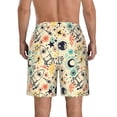 thumbnail image 3 of Kdxio Rockets Pattern Mens Casual Shorts - Drawstring Summer Beach Sports Shorts for Men, 3 of 9
