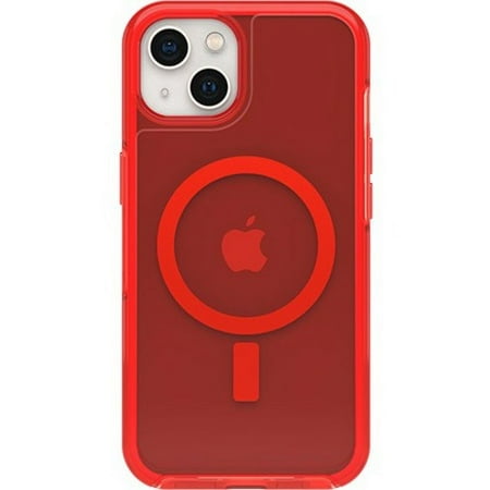 OtterBox - Symmetry Plus Antimicrobial MagSafe Case for Apple iPhone 13 - In The Red