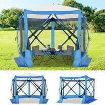 SANOPY Pop Up Gazebo Screen Tent Screen House for Camping, 10FTx10FT Screen Room with Mosquito Netting, Hub Tent Instant Screened Canopy with Carrying Bag and Ground Stakes