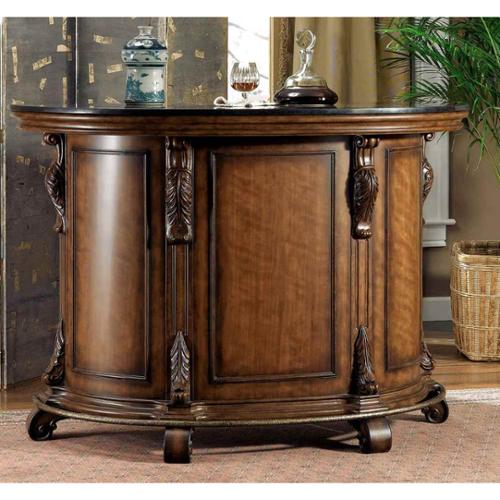 Bourbon Street Home Bar W Black Granite Top In Cherry Finish