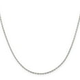 thumbnail image 2 of Finest Gold Sterling Silver 1.5 mm Beveled Oval 14 in. Cable Chain, 2 of 4