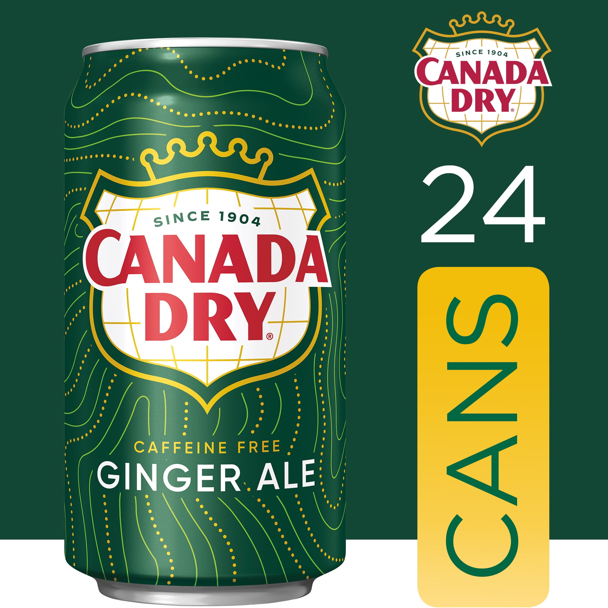 Canada Dry Caffeine-Free Ginger Ale, 12 Fl. Oz., 24 Count
