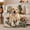 Resting Lab, variant on Autumn Labrador Retriever By Fireplace, Cozy Pet Portrait Pattern, Warm Flannel Blanket for Living Room and Bedroom, Dog Lovers Thanksgiving Gift, Pet Lover Home Decor