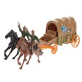 thumbnail image 4 of EeaseCA 1 Ensemble Modèle de Chariot de Cowboy Western Collection de Jouets Ornement de Chariot, 4 of 8