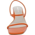thumbnail image 2 of MARC FISHER Womens Orange Padded Goring Galvin Square Toe Block Heel Slip On Dress Slingback Sandal 6.5 M, 2 of 2