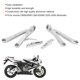 thumbnail image 5 of Estriberas de motocicleta, estriberas de motocicleta de hierro para bicicleta de calle, estriberas aptas para Honda de ingeniería de precisión, 5 of 7