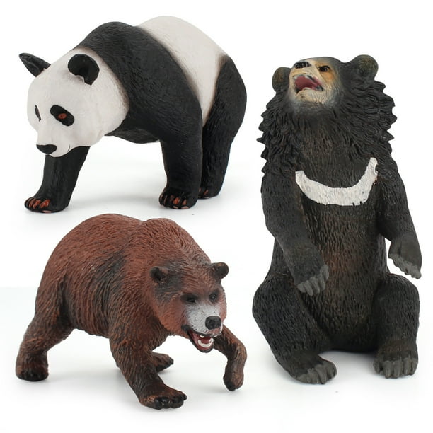 Gwong Juguete Animal salvaje Modelo Simulación Decoración PVC Panda Oso Estatuilla Juguete para el hogar Gwong 30007814