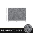 thumbnail image 6 of Furrygo Gray Chenille Bathroom Rugs, Thick Soft Absorbent Bath Rugs, Machine Washable Bath Mats for Bathroom Floor, Tub and Shower, 6 of 8