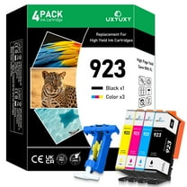 923 Ink Cartridges Compatible for HP 923 Compatible for HP OfficeJet 8120 8122e 8123 OfficeJet Pro 8130 8135e 8138e 8139e Printer (No Chip, 4-Pack)