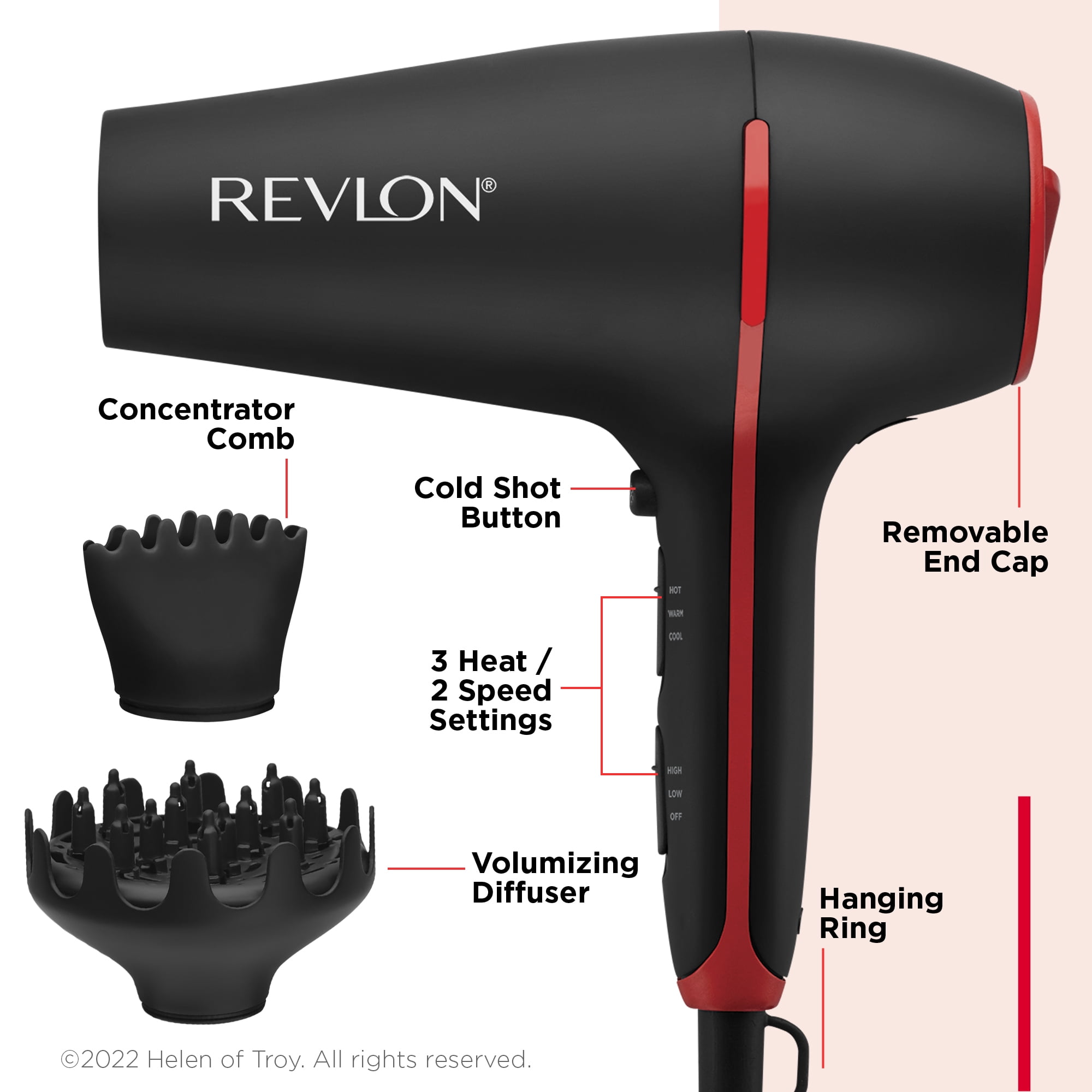 Revlon Black Ceramic Dryer, Smoothstay Hair Oil-Infused Coconut