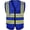 DarkBlue, variant on Safety Vest with 5 Pockets & Zipper Reflective High Visibility Vest Class 2 Outdoor Workwear Meets ANSI/ISEA