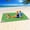 Green+Gray, variant on LNGOOR Sand Free Beach Blanket Beach Mat Waterproof Sandproof Oversized 79" X 55" Lightweight Blanket for Travel Camping Hiking Music Festivals (Green+Gray)