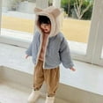 thumbnail image 5 of Godderr 1-7Y Toddler Kids Winter Warm Jacket Down Puffer Coat for Baby Boys Girls Ear Coats Jacket with Hooded Outerwear Down Cute Thickened Button Warm Cotton Coat Jacket, 5 of 5