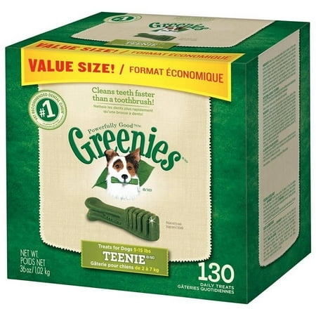Greenies Dental Chews Value Tub, 36 oz, Teenie