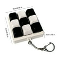 thumbnail image 6 of Eosunjian Keyboard Keychain Toy Portable Keyboard Stress Reliever Black White Keyboard Fidget Toy 9 Clicker Keychain for Stress Relief Portable Decompression, 6 of 8