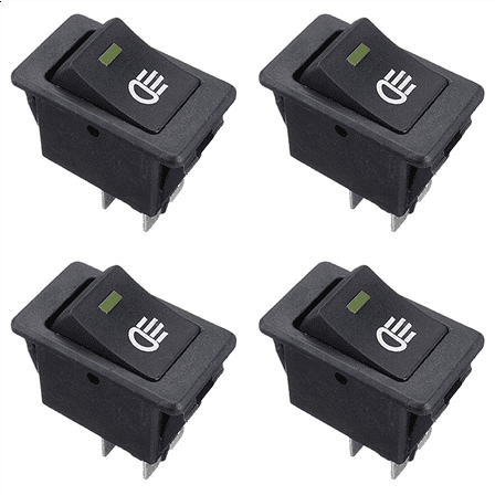 4X 12V Universal Fog Lights Rocker Switch LED Car Lamp - Yellow LED