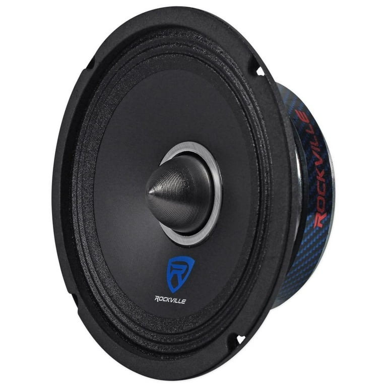 Rockville RXM64 300w Ohm Mid-Range Car Audio Speakers, RMS