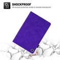 thumbnail image 6 of Samsung Galaxy Tab A8 10.5 2022 Tablet Case, SM-X200/X205/X207 Case, Dteck Embossed PU Leather Folio Flip Case with Card Slots, Multi-Angle Viewing Stand, Purple, 6 of 6