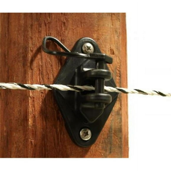 YF 1382016 Pin-Lock Wood Post Insulator Black - 25 Per Bag