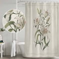 thumbnail image 4 of Vintage Floral Shower Curtain Set - 72" x 78" Washable Bathtub Curtain with 12 Hooks, Farmhouse Country Retro Flower Artwork Waterproof Fabric Stall Shower Curtains for Bathroom/Bathtub Décor, 4 of 6