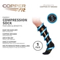 thumbnail image 2 of Calcetines de compresión Copper Fit 2.0 hasta la rodilla negros L/XL, 2 of 5