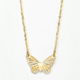 thumbnail image 3 of Ross-Simons Italian 10kt Yellow Gold Butterfly Necklace, Women's, Adult, 3 of 6