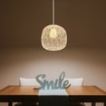 thumbnail image 4 of Bamboo Woven Lampshade for Home Use Light Yellow Ceiling Light ShadeCompatible with Most Lamps 12.5x19.5 Inches, 4 of 8