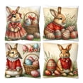 thumbnail image 5 of ERK 1Pcs Reversible Printed Decorative Covers Of 4 With Double Patterns For Sofa Couch Bed Living Room Home, 5 of 5