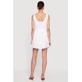 thumbnail image 3 of Women's Lace Trim Button Front Mini Dress, 3 of 3