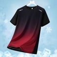 Betivan Men's Quick-Dry T Shirt Gradient Print Loose Fit Sports Round ...