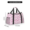 thumbnail image 3 of Honeii Pink bows Print Gym Bag,Carry on Weekender Overnight Bag, Travel Duffel Bags, Personal Item Travel Bag,Tote Bag,Workout Dance Bag, 3 of 7