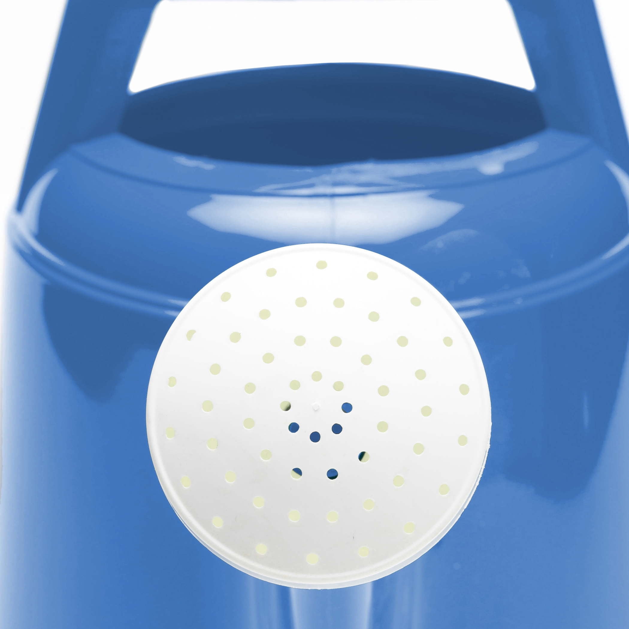 Bloem Deluxe 2 Gallon Plastic Watering Can - Indoor/Outdoor with 256 Fl Oz Capacity, Removable Nozzle, Shatterproof, Peri-Blue
