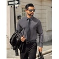 thumbnail image 5 of COOFANDY Mens Long Sleeve Business Shirts Wrinkle Free Dress Shirt Casual Button Down Shirts, 5 of 6