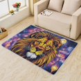 thumbnail image 2 of Lion Rugs for Living Room Bedroom - Starry Sky Rug 5x8 - Animal Carpet for Home Decor - Washable Non Slip Patterned Indoor Large Area Rug - Soft & Low Pile (ZJ&250), 2 of 7
