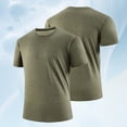 thumbnail image 6 of FRSASU Men's Short Sleeve Crew Neck T-Shirts Athletic Running Workout Performance Breathable Tee Tops Green, 6 of 7