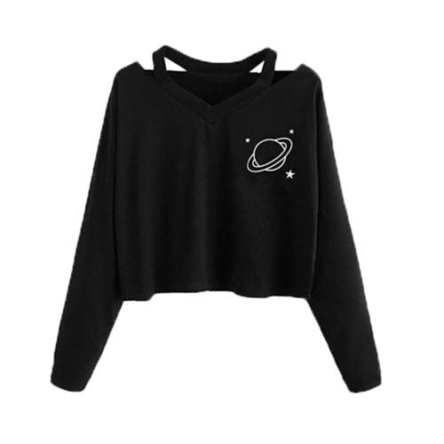 black sweatshirt