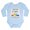 Sky Blue, variant on CafePress - Hahaihavetwomommieslittlerainbowbar Body Suit - Long Sleeve Cotton Baby Bodysuit
