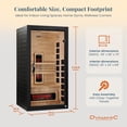 thumbnail image 6 of Dynamic Saunas Santorini 1-2 Person Full Spectrum Infared Sauna Lighting, Speakers, 6 of 13