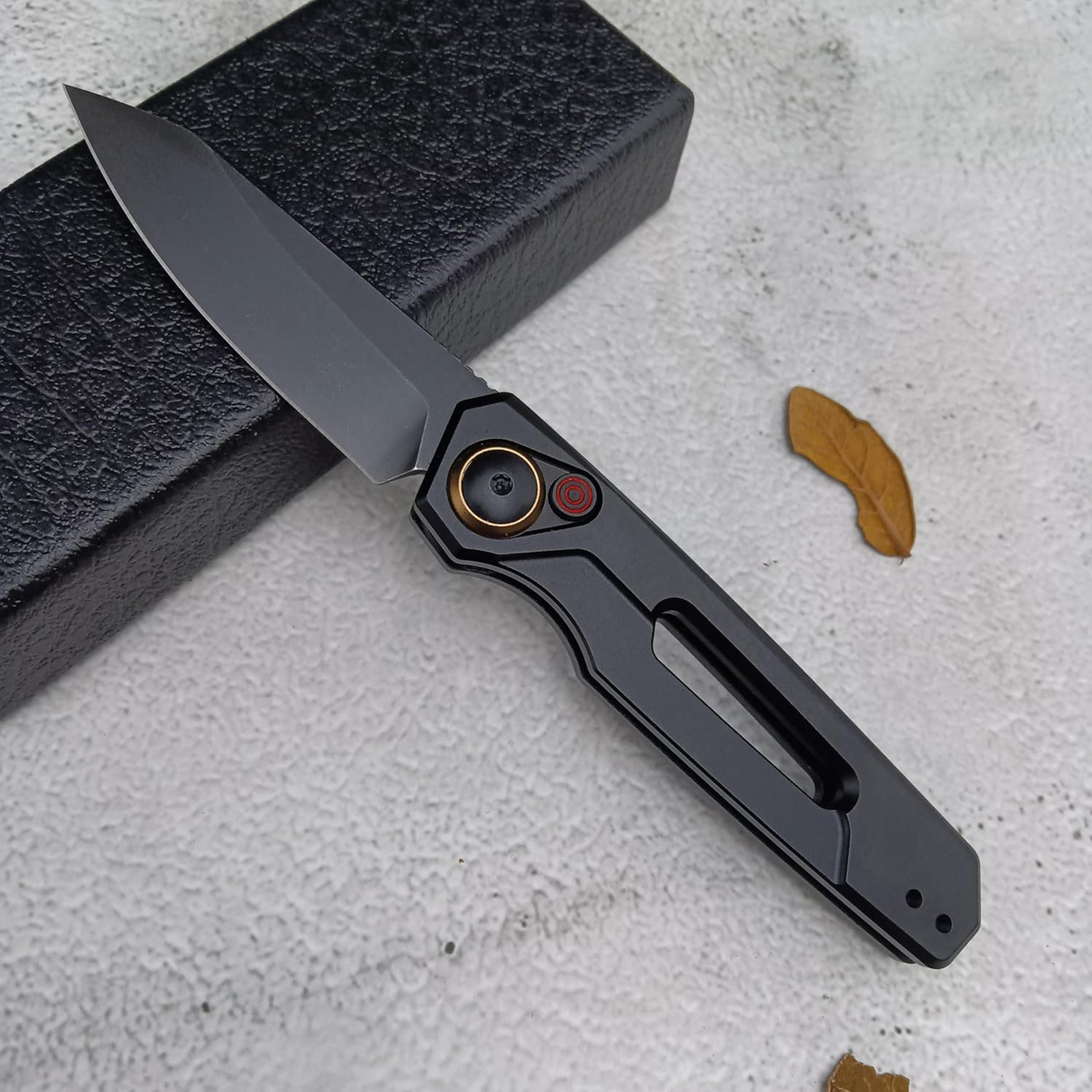 Everyday Carry Folding Knife, Auxiliary EDC Pocket Knife, Stainless Steel Handle for Camping, Backpacking Travellers and Everyday Activities