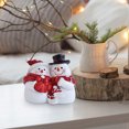 thumbnail image 5 of Christmas Table Decorations,LED Lighted Resin Snowmen Figurines, Light Up Snowman Holiday Present, Battery Operated Winter Xmas Decor for Home Indoor Kitchen Room Holiday Party, 5 of 6