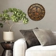 thumbnail image 4 of Vintage Antique Wall Clock Decorative Home Art Piece 10-Inch Silent Wooden Wall Clock, Battery Operated (AA Batteries Not Included), Artistic Home Decor, 4 of 8