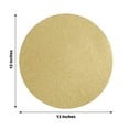 thumbnail image 3 of Efavormart 20 Pack | 13" Gold Glitter Round Paper Table Placemats, Disposable Dining Table Mats - 210 GSM, 3 of 11