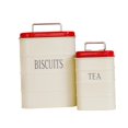 thumbnail image 3 of simhoa 2Pcs Kitchen Canisters Bread Storage Container for Coffee Shop Bakery Pantry Red, 3 of 8