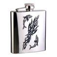 thumbnail image 1 of Visol VF2031 Dolphin 6oz Mirror Finish Stainless Steel Hip Flask, 1 of 1