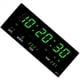 thumbnail image 2 of 2X Reloj Electrónico con Calendario Perpetuo LED Reloj de Pared Digital Alarma Cada Hora Timbre Temperatura Relojes de Mesa Oficina Casa Verde, 2 of 2