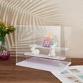thumbnail image 6 of 1 Set 3 Tier Display Case Clear Plastic Display Case with Tier Holder Risers Dustproof Protection Showcase, 6 of 7