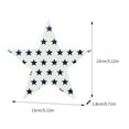 thumbnail image 6 of Summercome 4th of July Star Tiered Tray Decor, 3 Pcs Independence Day Table Wooden Decoration, Patriotic American Flag Theme Stars Decor, Standing Decorative Ornaments for Memorial Day Home Office, 6 of 9
