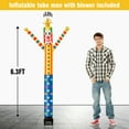 thumbnail image 2 of 6FT Clown Inflatable Tube Man with Weather-Resistant Blower (5.5'' Diameter) and Built-in LED - Wacky Waving Dancing Guy for Business Advertising Promotion, 2 of 7